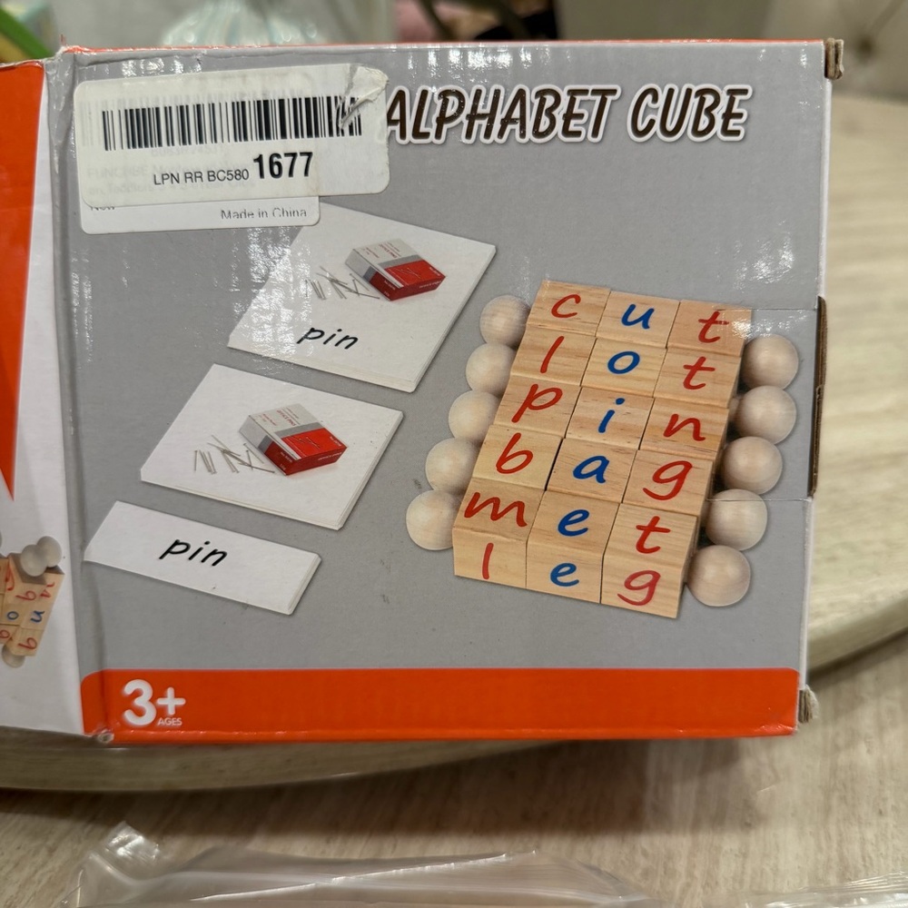 Alphabet Cube Educational Toy